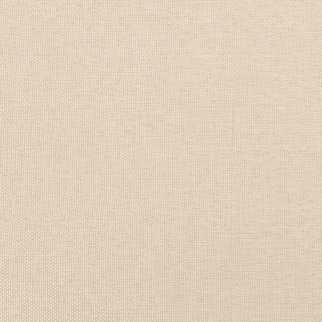vidaXL Cama box spring con colchón tela color crema 90x200 cm