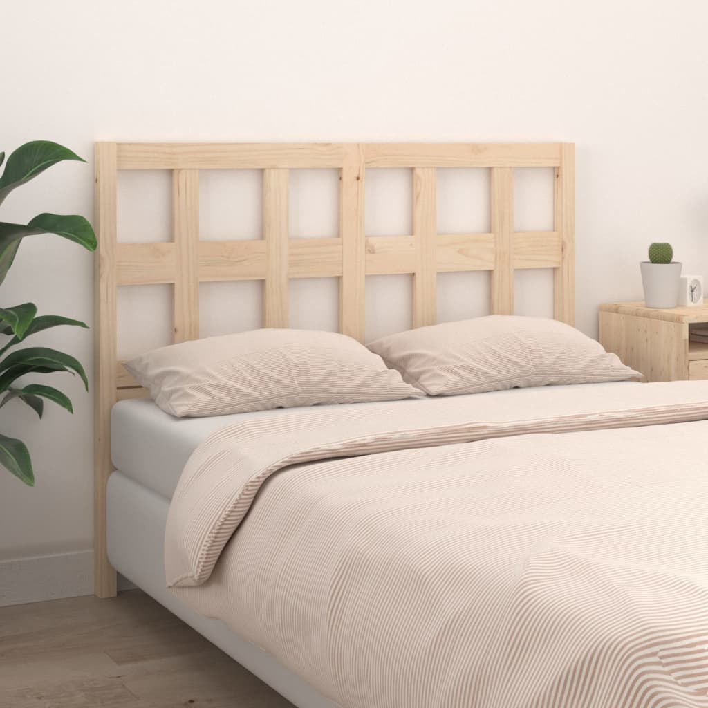 vidaXL Cabecero de cama madera maciza de pino 125,5x4x100 cm