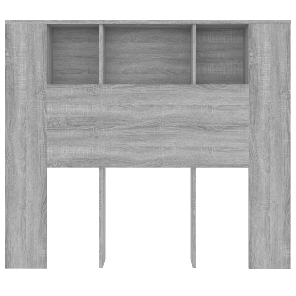 vidaXL Mueble cabecero gris Sonoma 120x18,5x102,5 cm