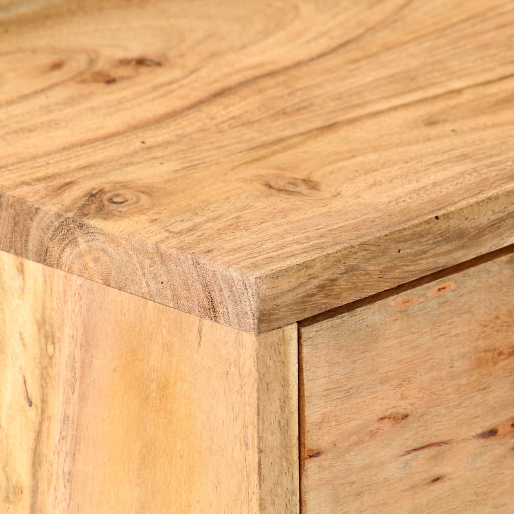 vidaXL Aparador de madera maciza de acacia 57x34x75 cm