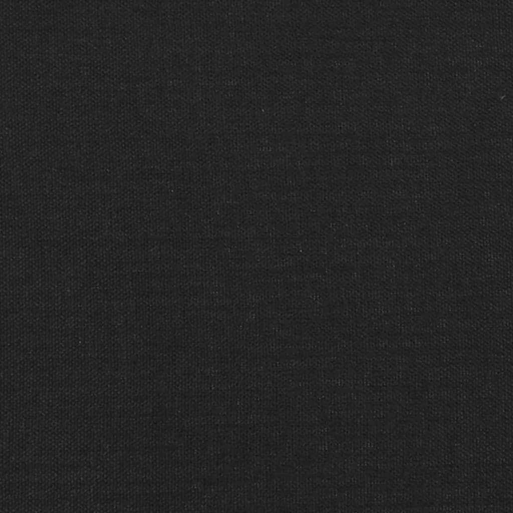 vidaXL Banco de tela negro 70x35x41 cm