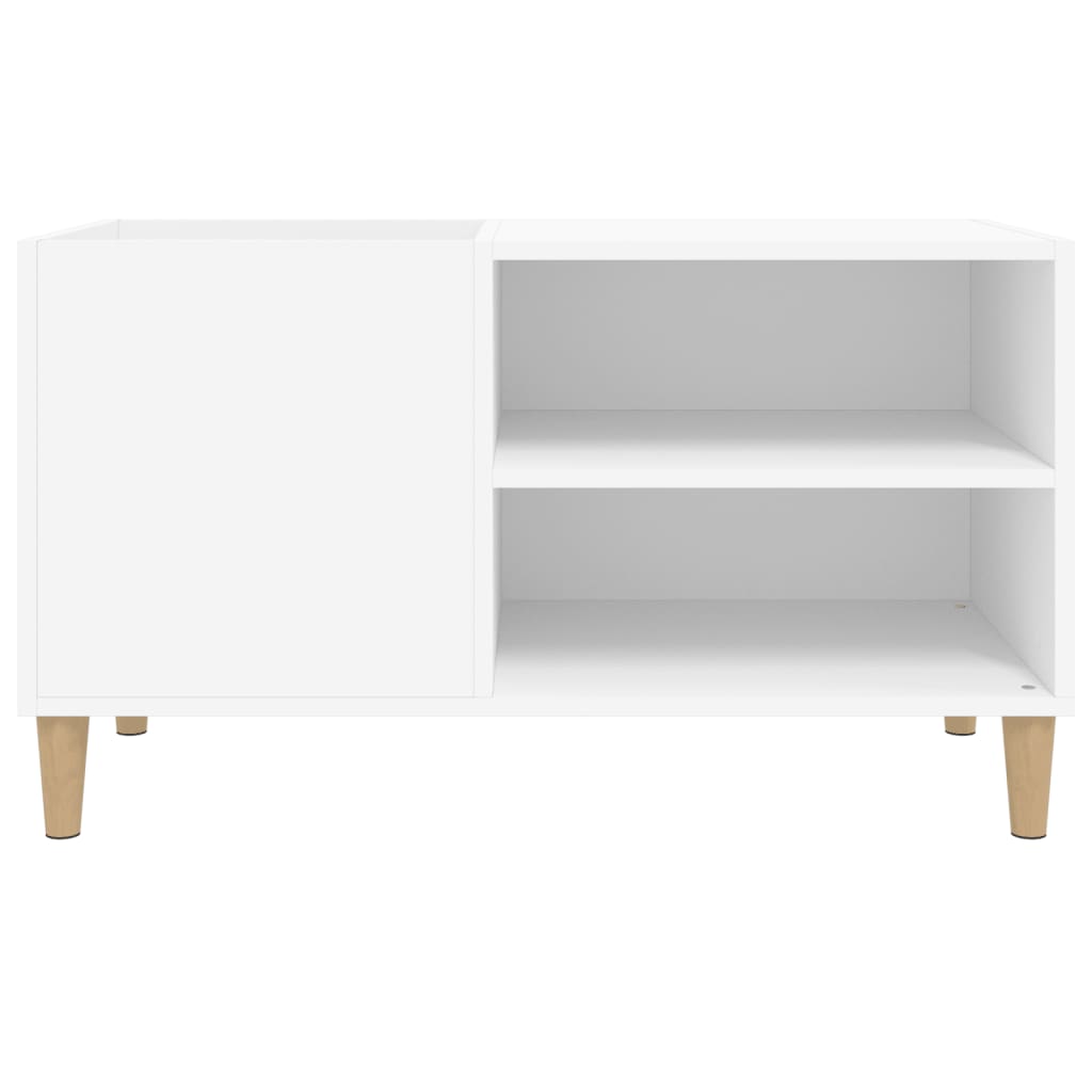 vidaXL Mueble para discos madera contrachapada blanco 84,5x38x48 cm