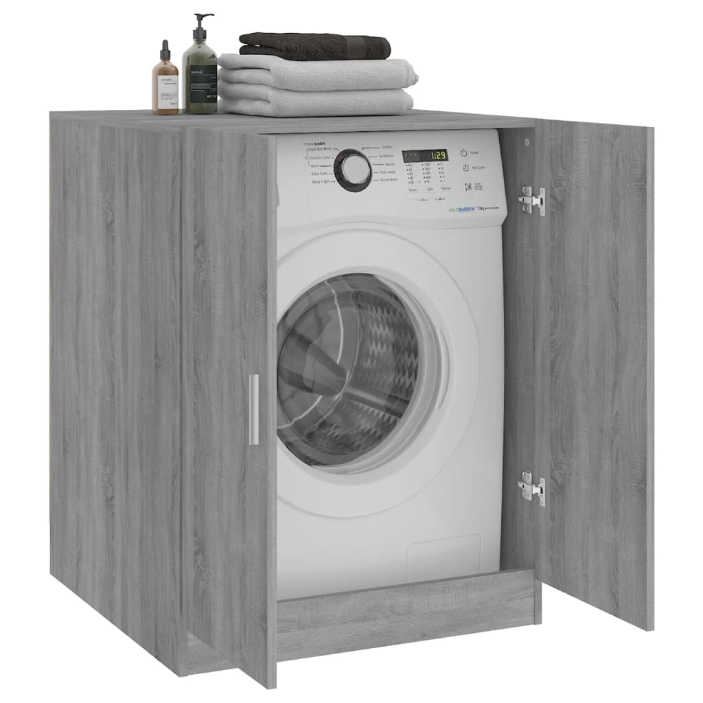 vidaXL Armario de lavadora gris Sonoma 71x71,5x91,5 cm