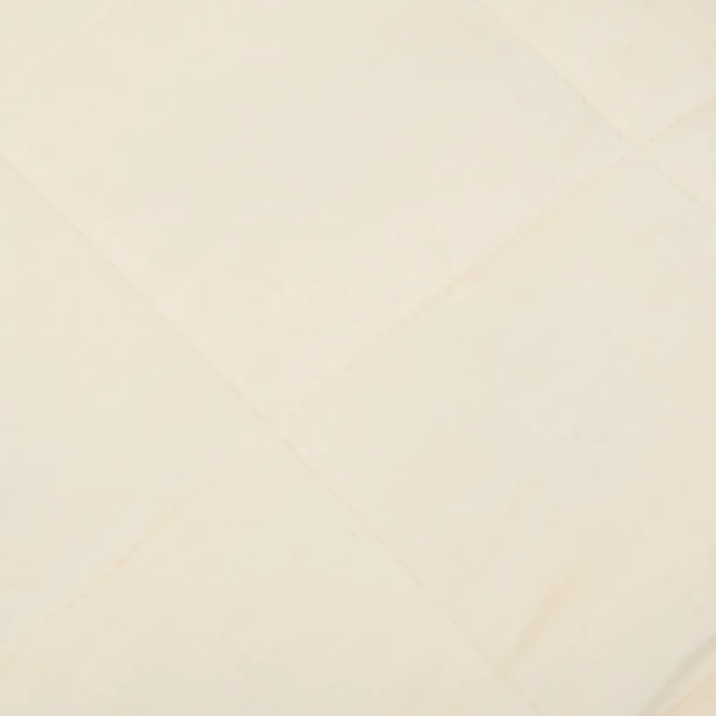 vidaXL Manta con peso tela color crema claro 152x203 cm 11 kg