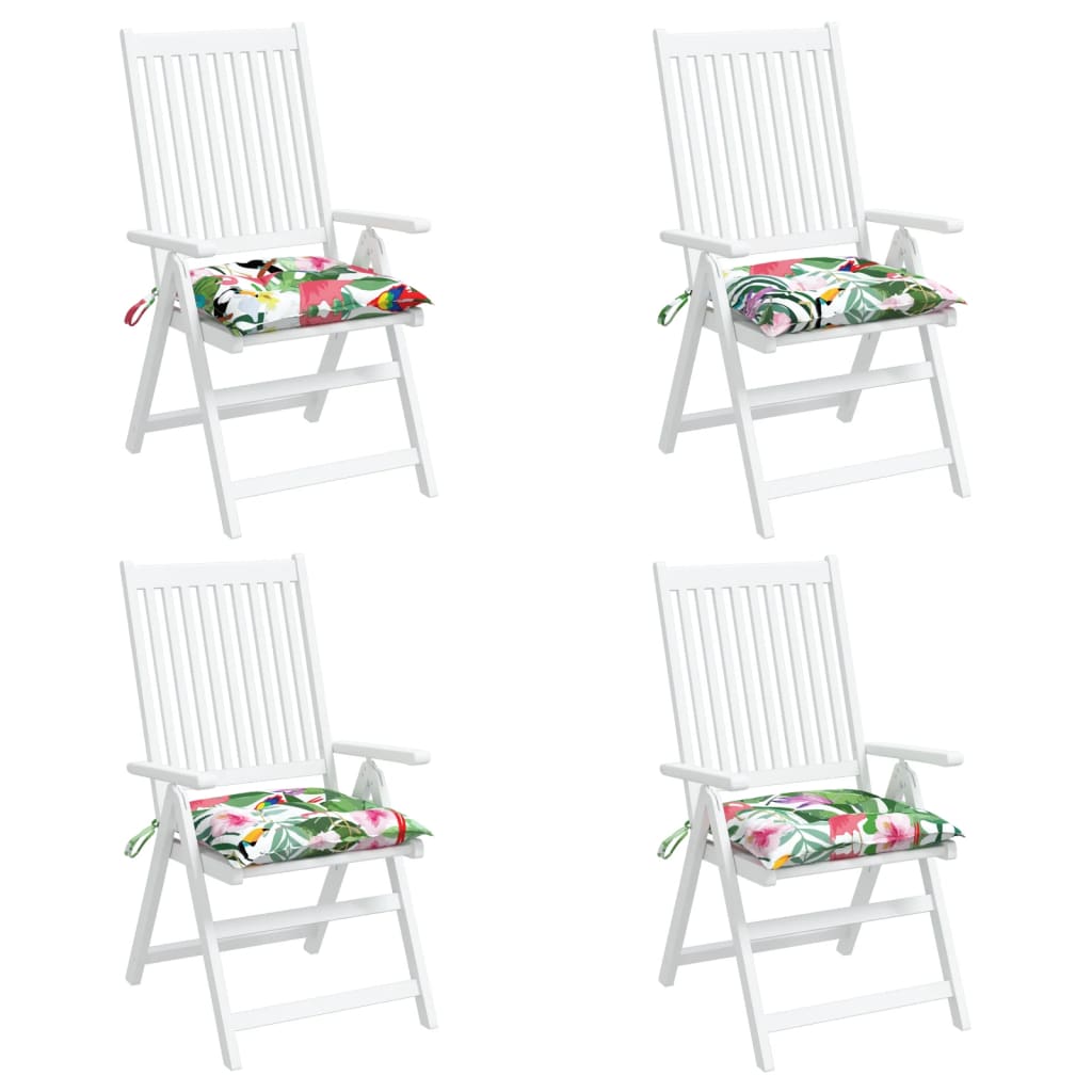 vidaXL Cojines para silla 4 uds tela Oxford multicolor 50x50x7 cm