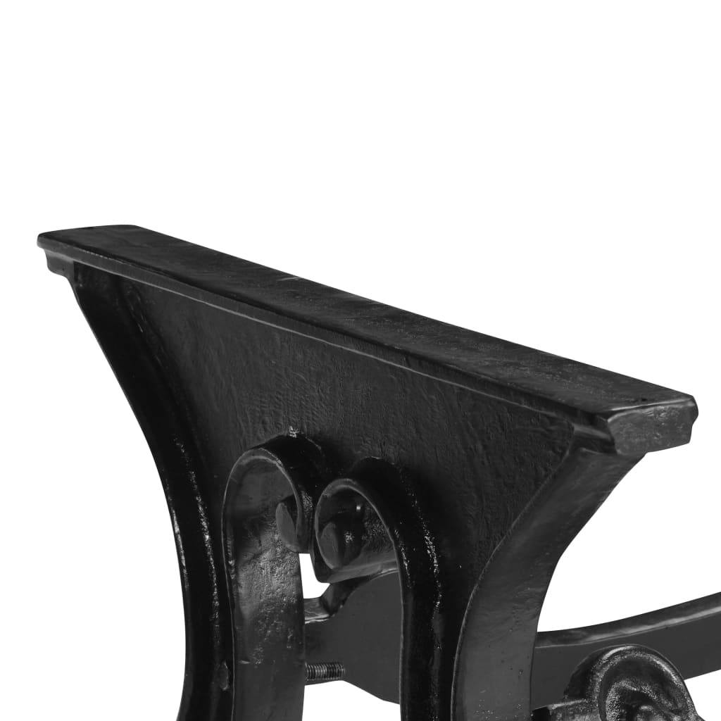 vidaXL Patas de mesa de comedor de hierro fundido 150x60x72 cm