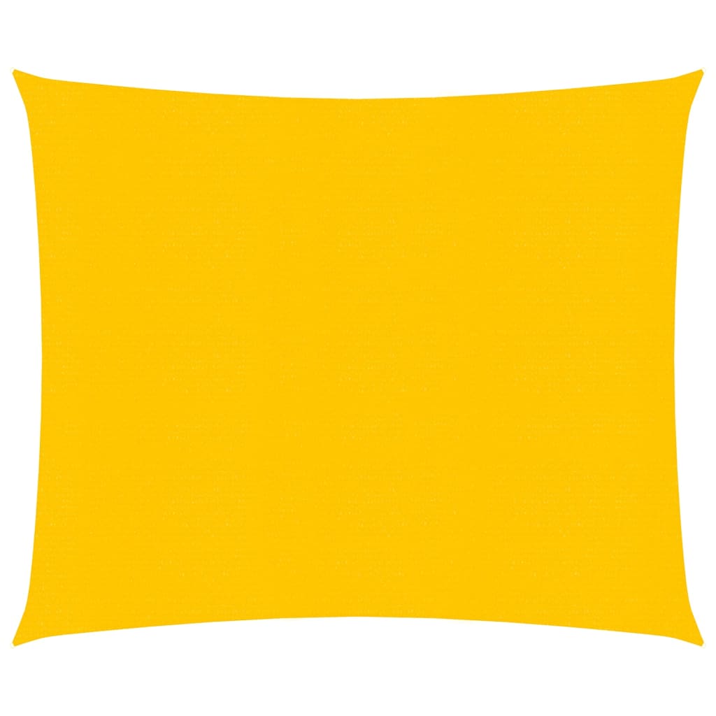 vidaXL Toldo de vela HDPE amarillo 160 g/m² 3,6x3,6 m