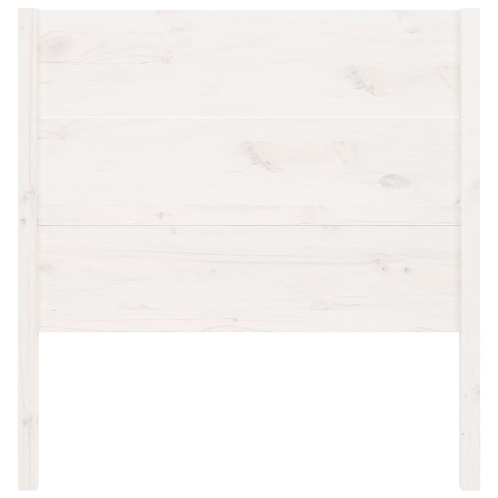 vidaXL Cabecero madera maciza de pino blanco 96x4x100 cm
