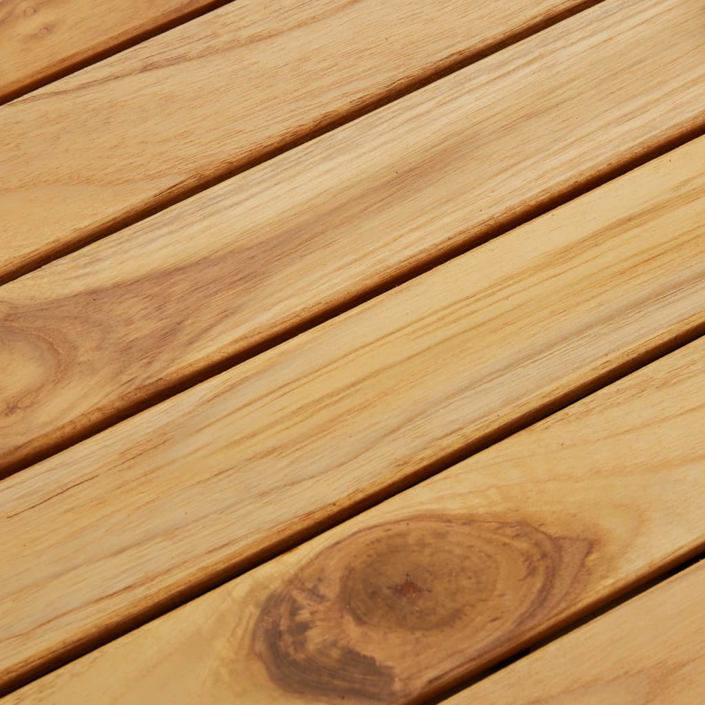 vidaXL Baldosas de terraza 10 uds madera maciza teca patrón vertical