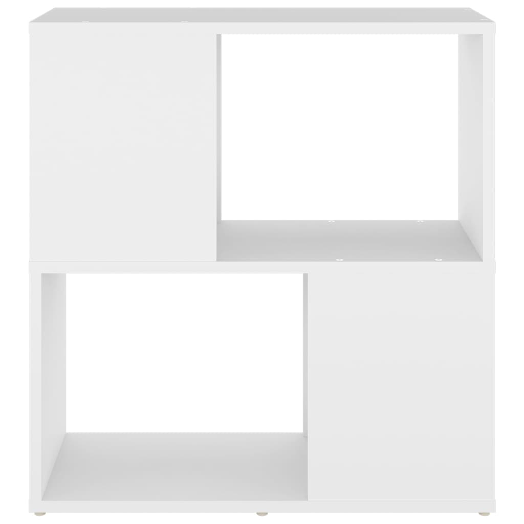 vidaXL Estantería librería madera contrachapada blanco 60x24x63 cm