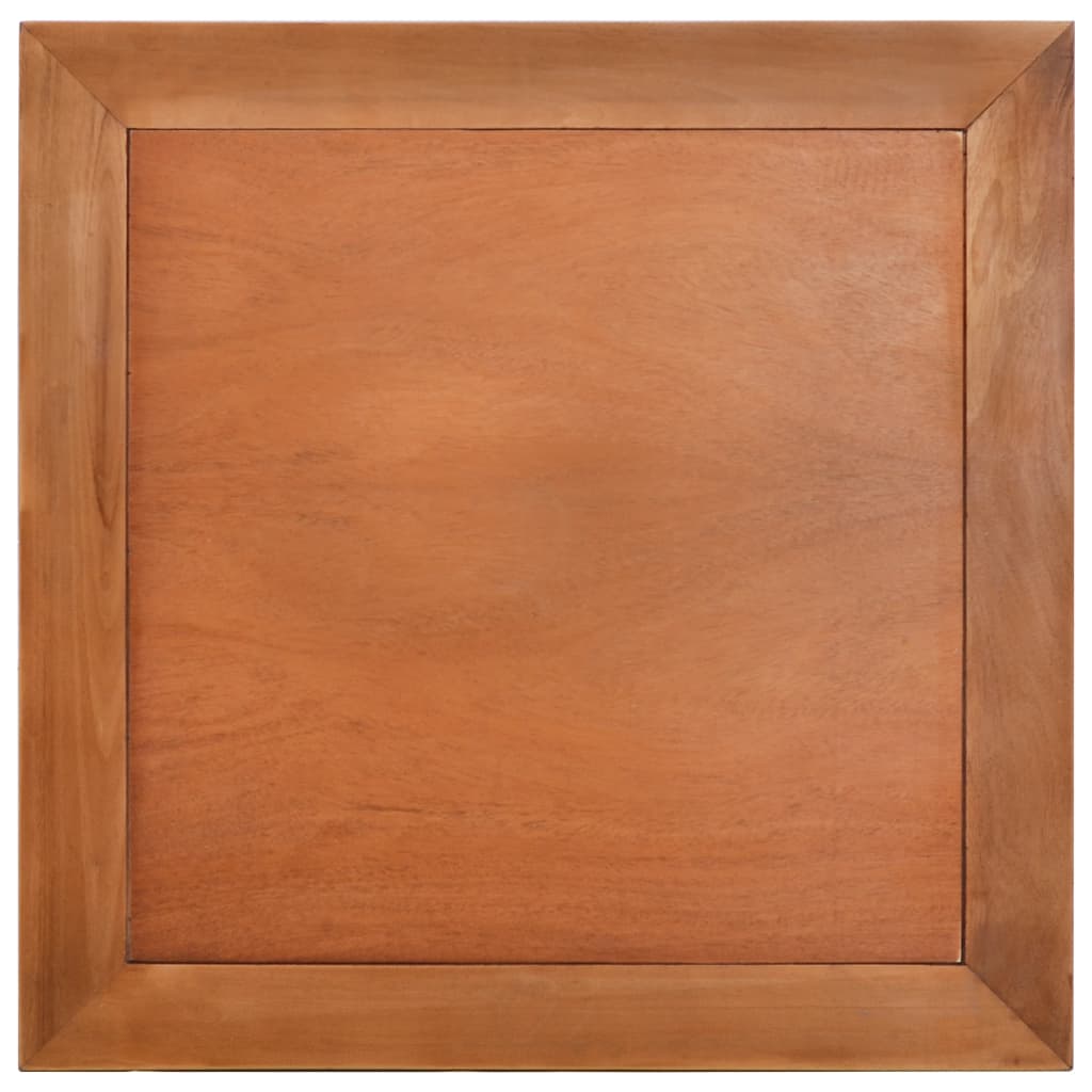 vidaXL Mesa de centro de madera maciza caoba 68x68x30 cm
