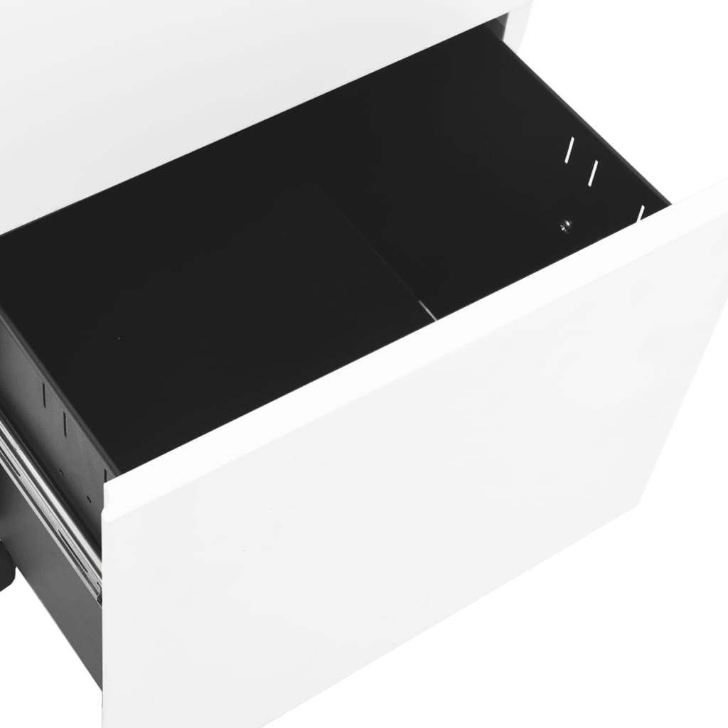vidaXL Armario archivador acero blanco 39x45x60 cm