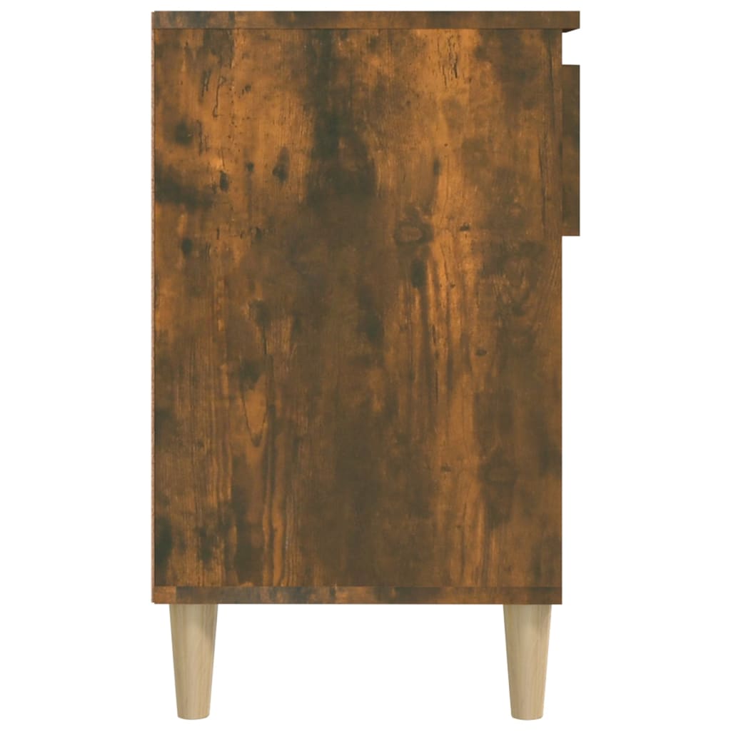 vidaXL Mueble zapatero madera contrachapada roble ahumado 102x36x60 cm