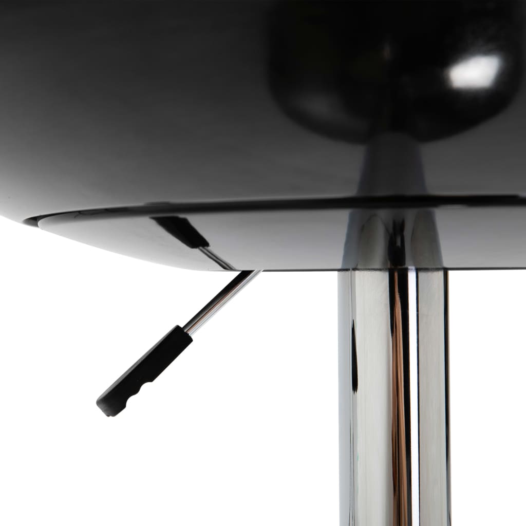 vidaXL Mesa alta de cocina ABS negro Ø60 cm