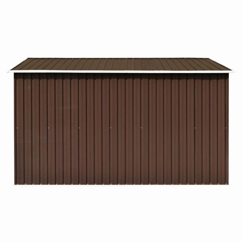 vidaXL Caseta de jardín metal marrón 257x298x178 cm