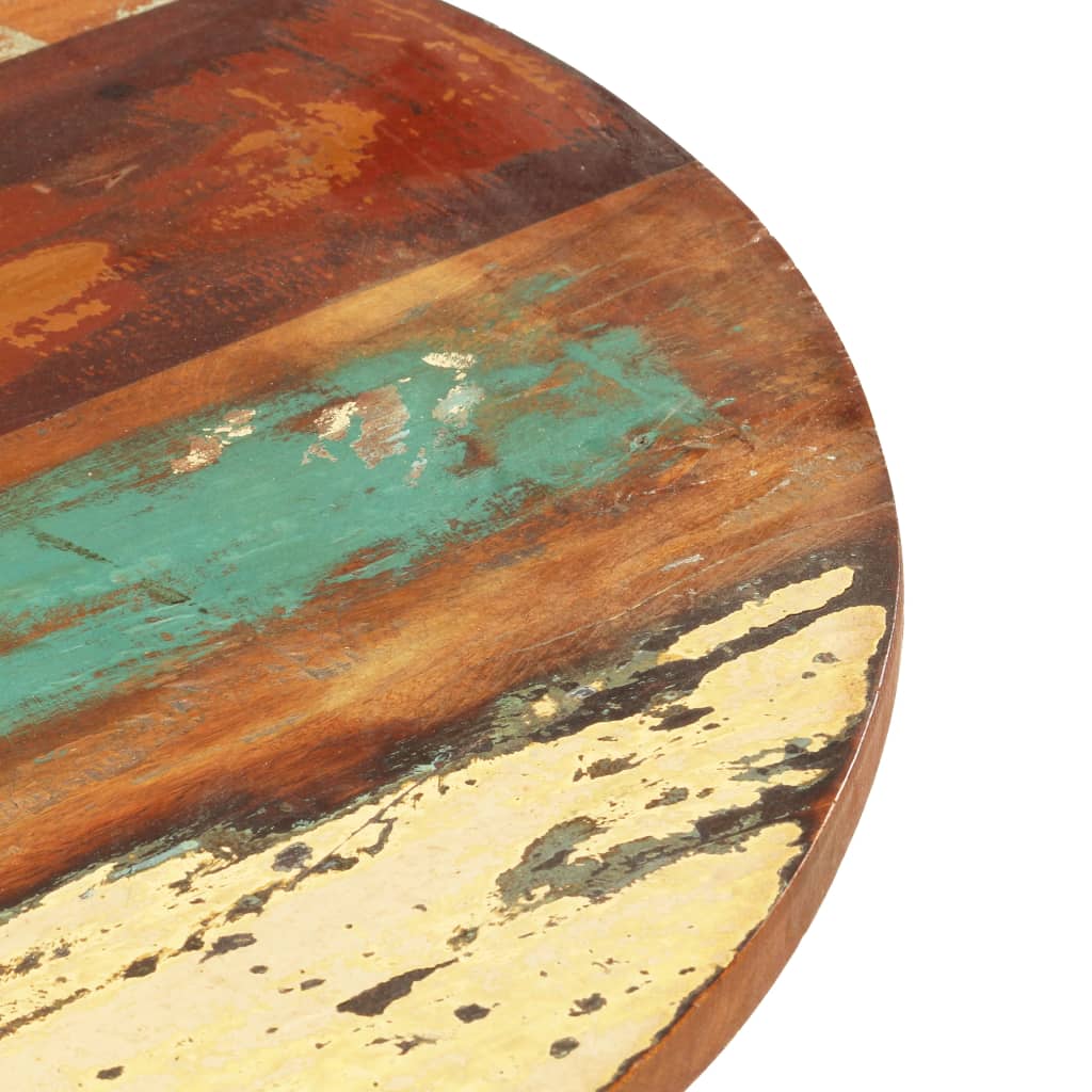 vidaXL Tablero de mesa redonda madera reciclada maciza 50 cm 15-16 mm