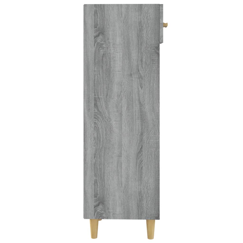 vidaXL Mueble zapatero madera contrachapada gris Sonoma 30x35x105 cm