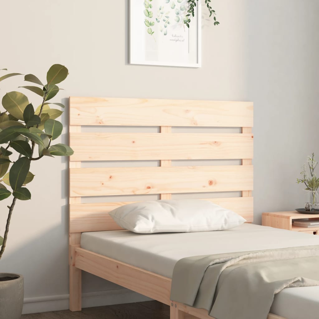 vidaXL Cabecero de cama madera maciza de pino 90x3x80 cm