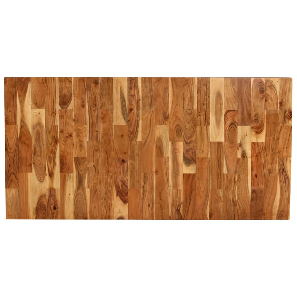 vidaXL Conjunto de comedor 7 piezas madera maciza de acacia y mango