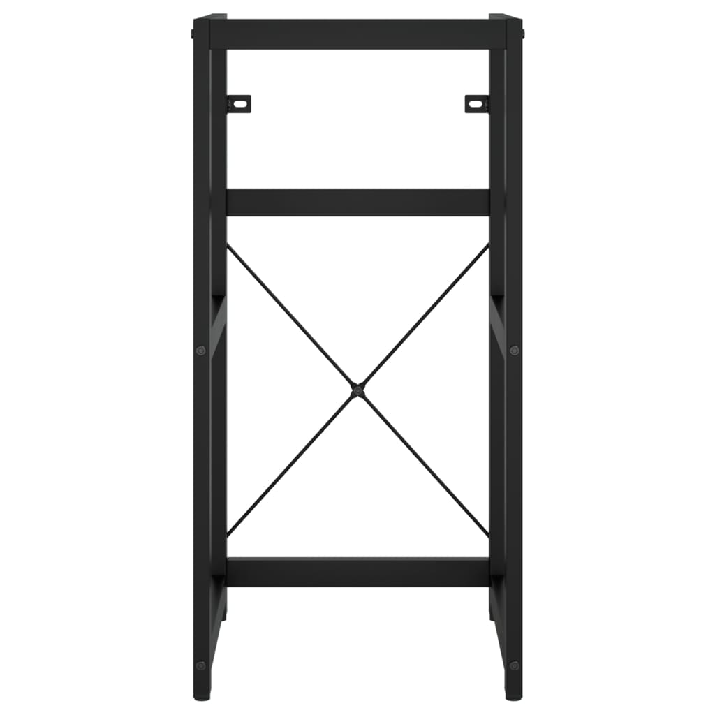 vidaXL Estructura de lavabo de hierro negro 40x38x83 cm