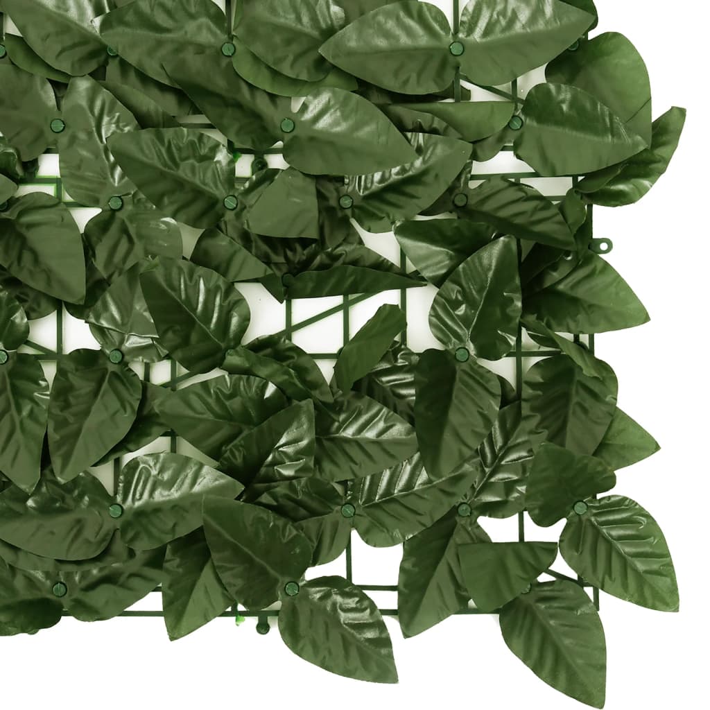 vidaXL Toldo para balcón con hojas verde oscuro 500x100 cm