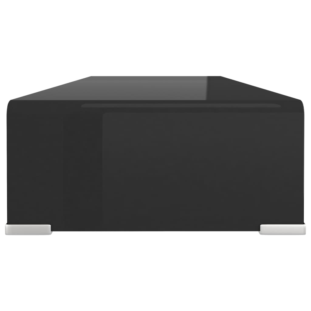 vidaXL Soporte para TV/Elevador monitor cristal negro 80x30x13 cm