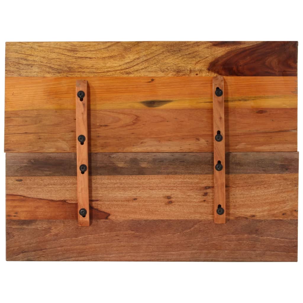 vidaXL Tablero de mesa madera maciza reciclada 80x60x(1,5-1,6) cm