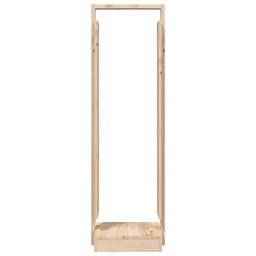 Maison Exclusive - Soporte para leña madera maciza de pino blanco  33,5x30x110 cm