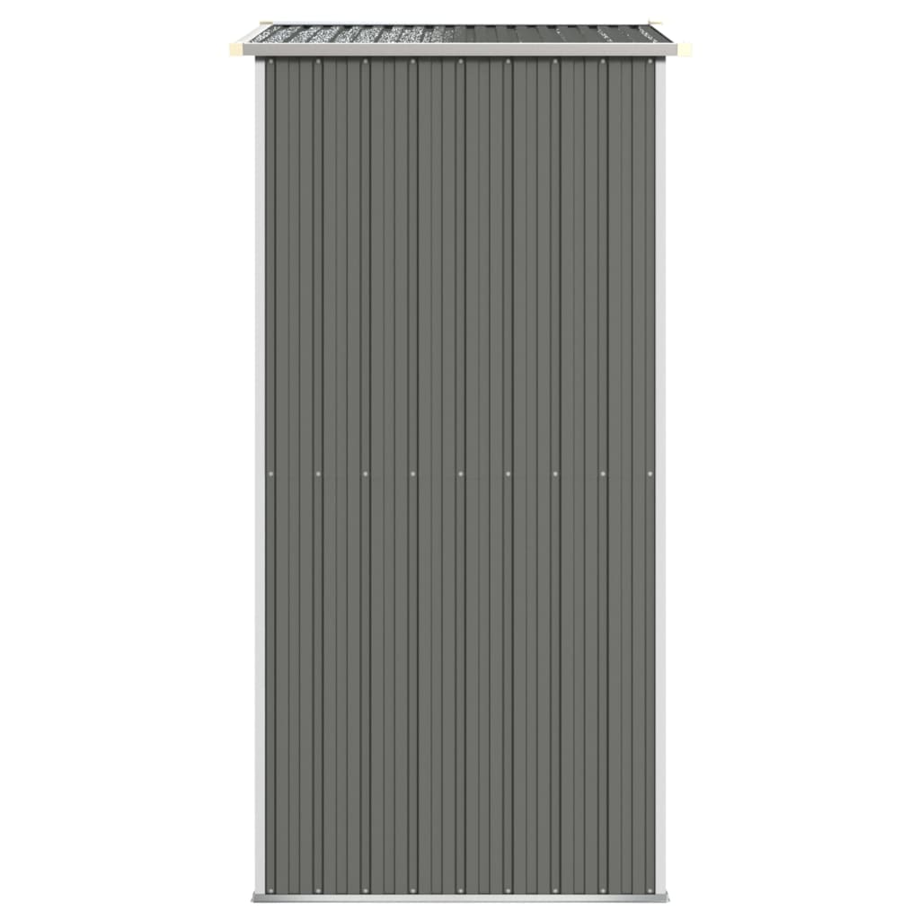 vidaXL Cobertizo de jardín acero galvanizado gris claro 192x108x223 cm