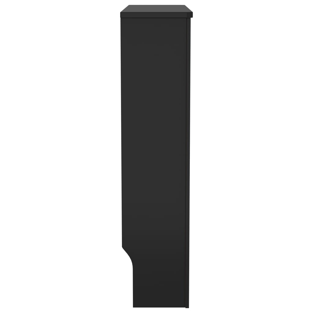 vidaXL Cubierta para radiador MDF negro 78 cm