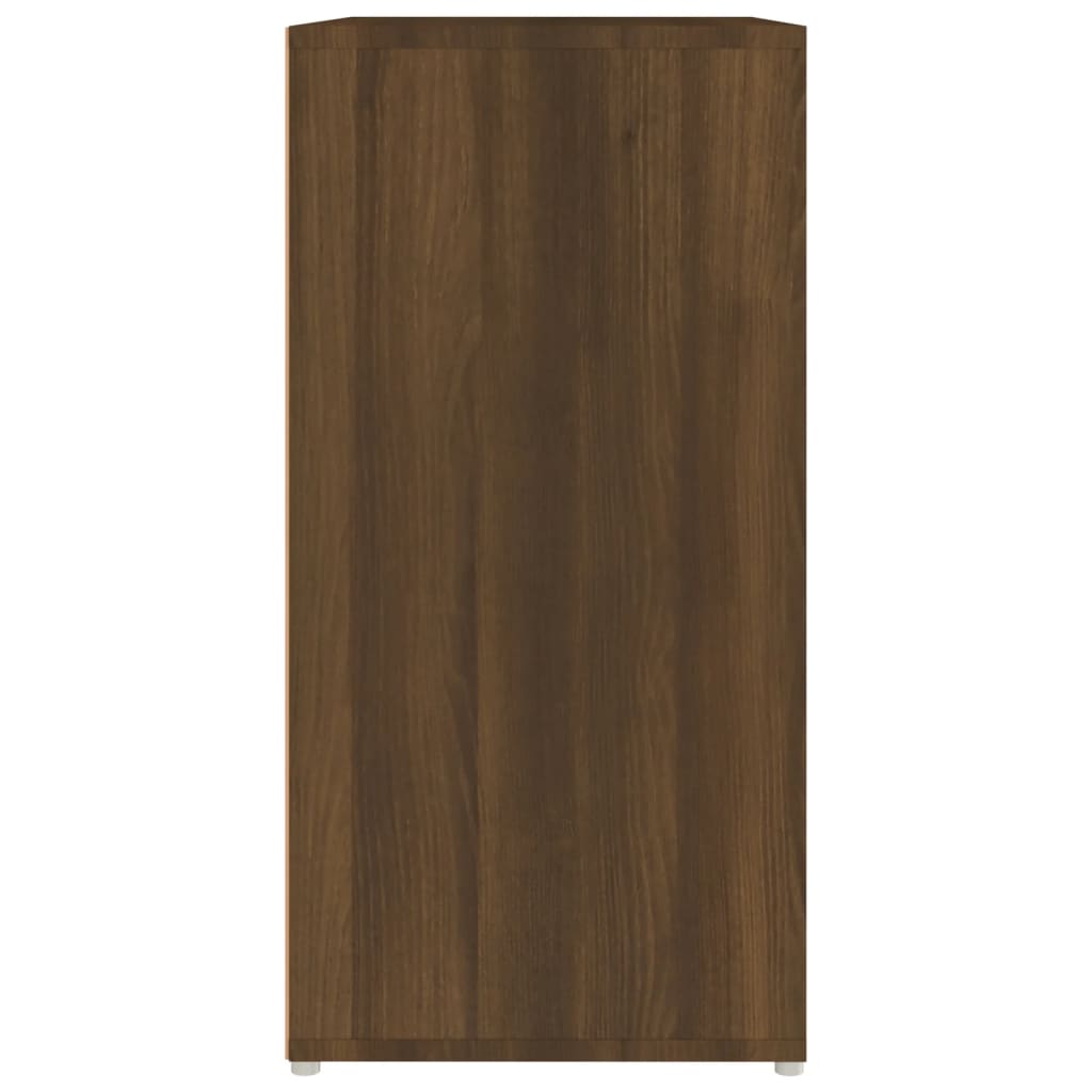 vidaXL Mueble zapatero madera contrachapada roble marrón 60x35x70 cm