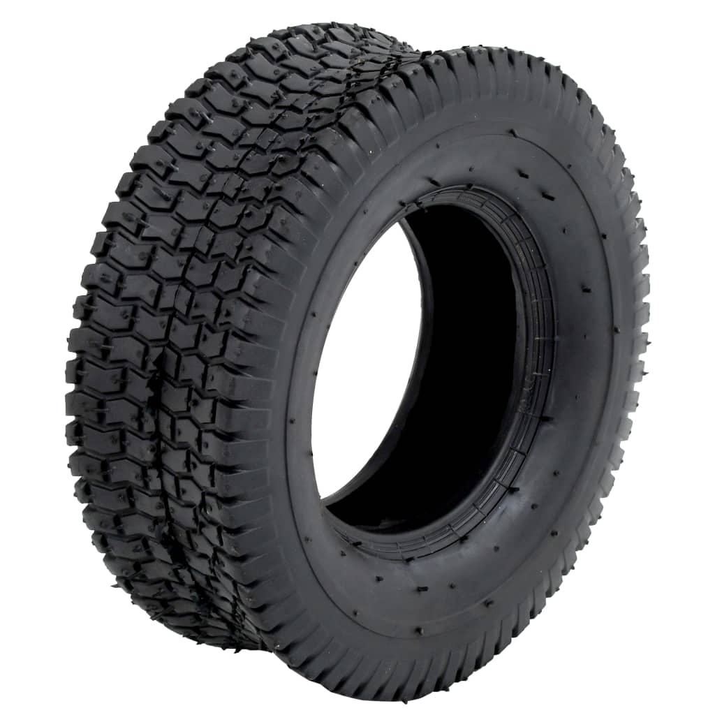 vidaXL Neumáticos para carretilla 2 unidades caucho 13x5.00-6 4PR