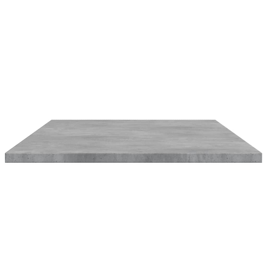 vidaXL Estante para estantería 4 uds madera gris hormigón 100x40x1,5cm