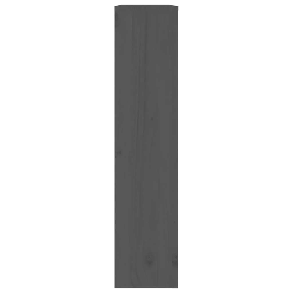 vidaXL Cubierta de radiador madera maciza de pino gris 79,5x19x84 cm