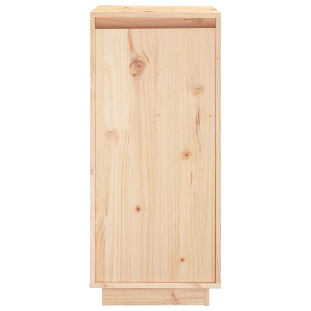 vidaXL Armario zapatero de madera maciza de pino 35x35x80 cm