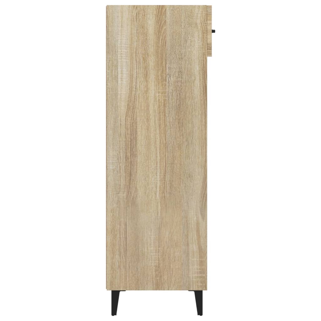 vidaXL Mueble zapatero madera contrachapada roble Sonoma 60x35x105 cm