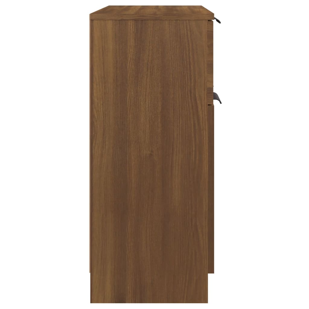vidaXL Aparador de madera contrachapada roble marrón 60x30x70 cm