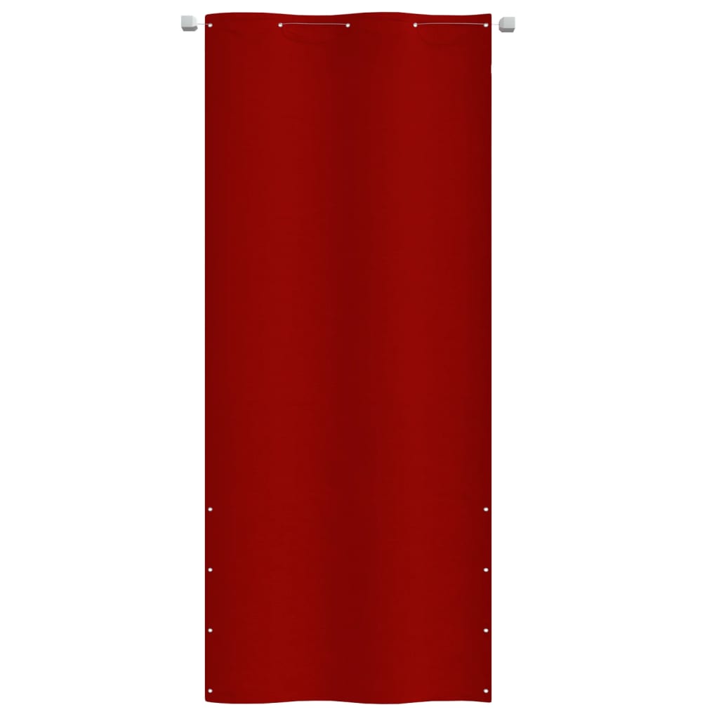 vidaXL Toldo para balcón de tela oxford rojo 100x240 cm