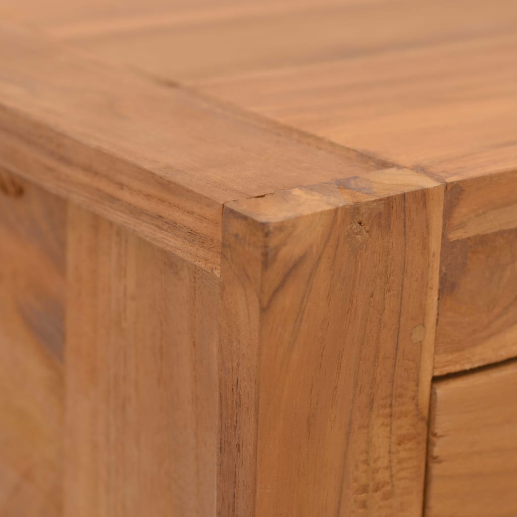 vidaXL Mesita de noche madera maciza de teca 50x30x35 cm