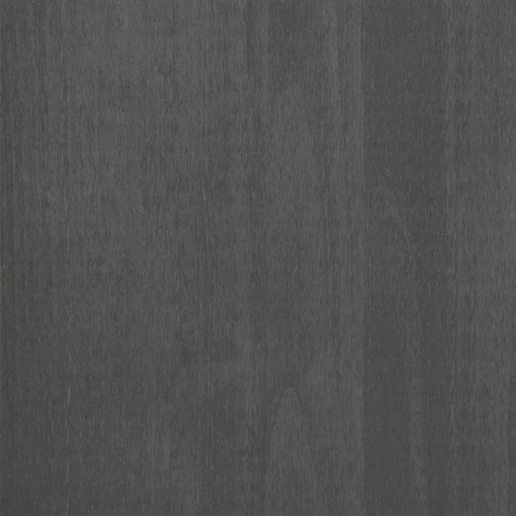 vidaXL Mueble de TV HAMAR madera maciza pino gris oscuro 106x40x40 cm