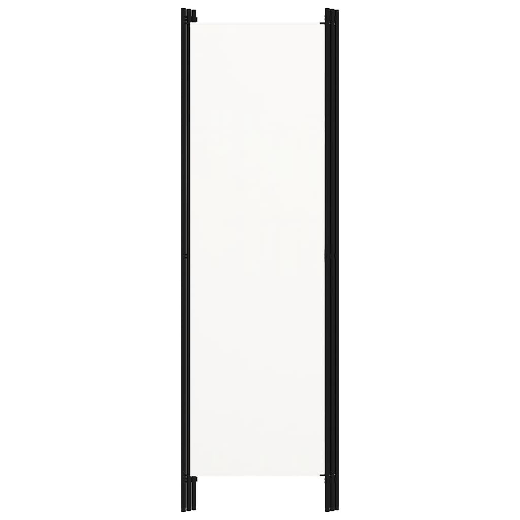 vidaXL Biombo divisor de 3 paneles blanco crema 150x180 cm