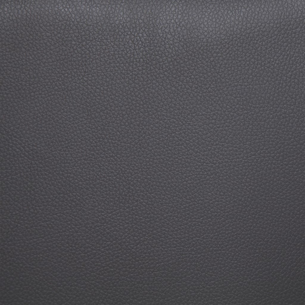 vidaXL Banco de cuero sintético 139,5 cm gris