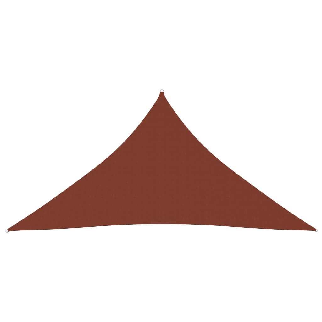 vidaXL Toldo de vela triangular tela Oxford terracota 4,5x4,5x4,5 m