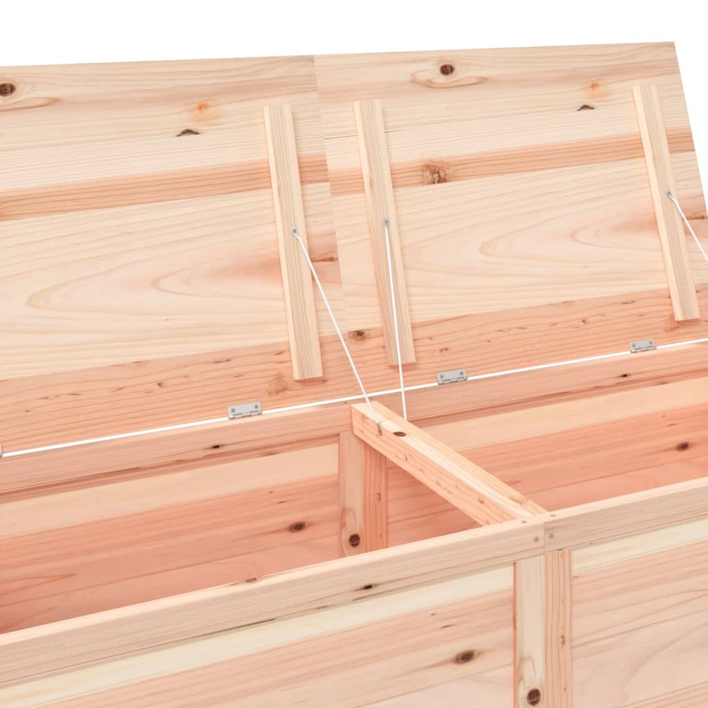 vidaXL Baúl para cojines madera de abeto maciza 150x50x56 cm