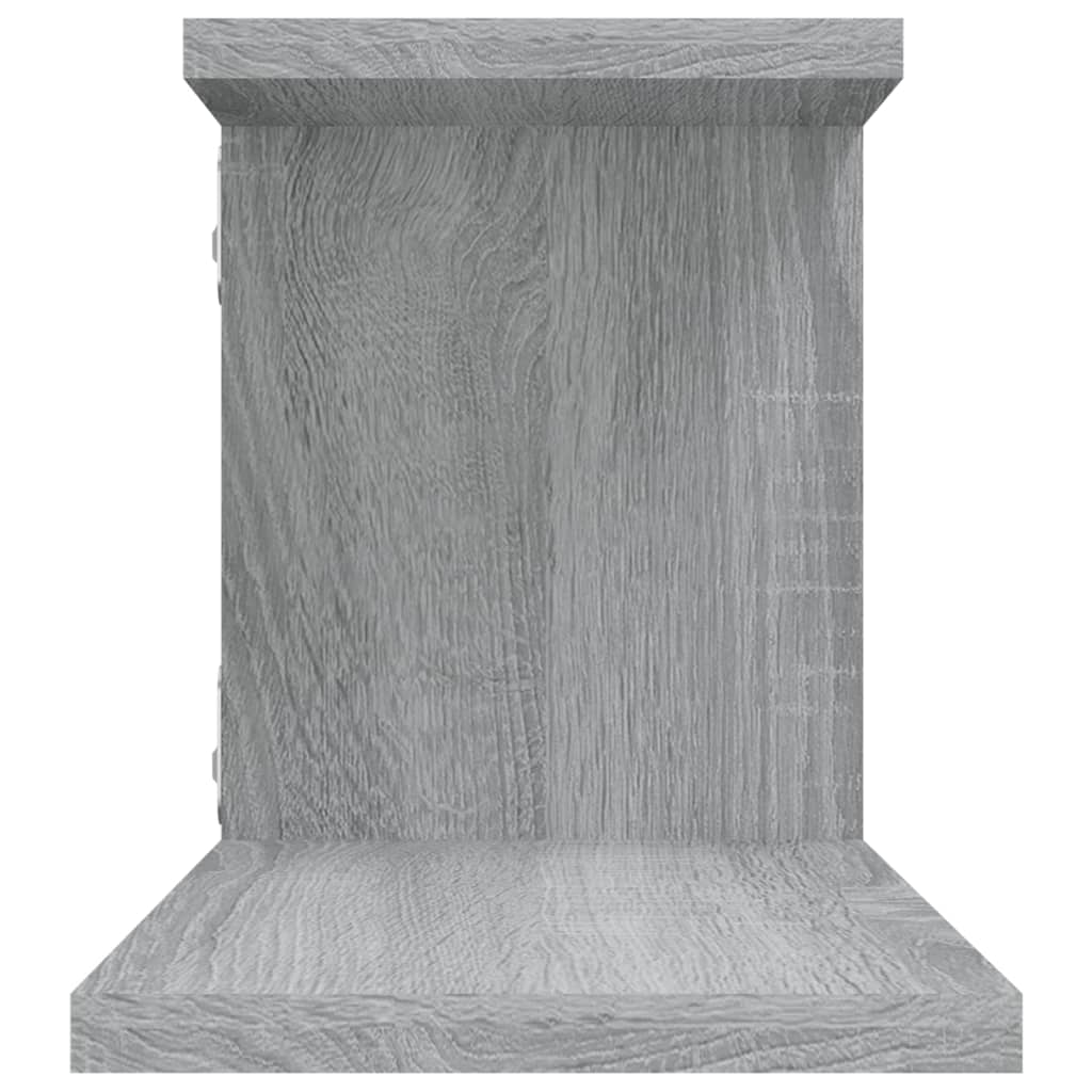 vidaXL Estante de pared para TV madera gris Sonoma 125x18x23 cm