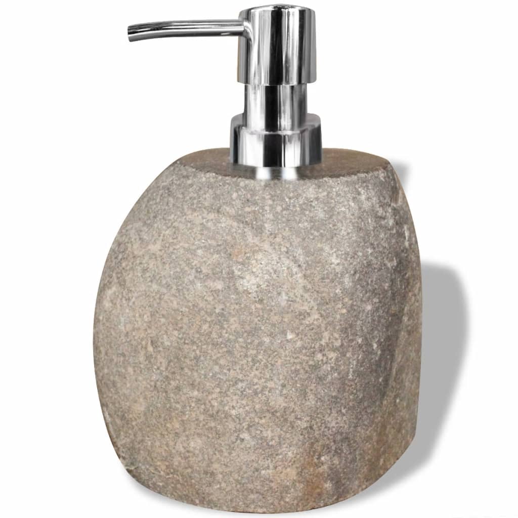 vidaXL Dispensador de jabón Piedra natural 16 cm