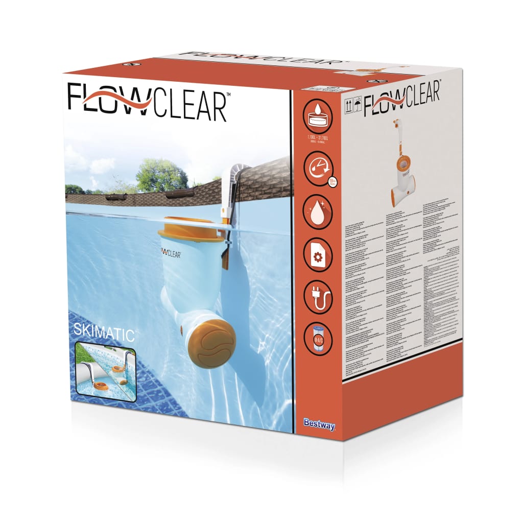 Bestway Bomba de filtro de piscina Flowclear Skimatic 3974 L/h 58469