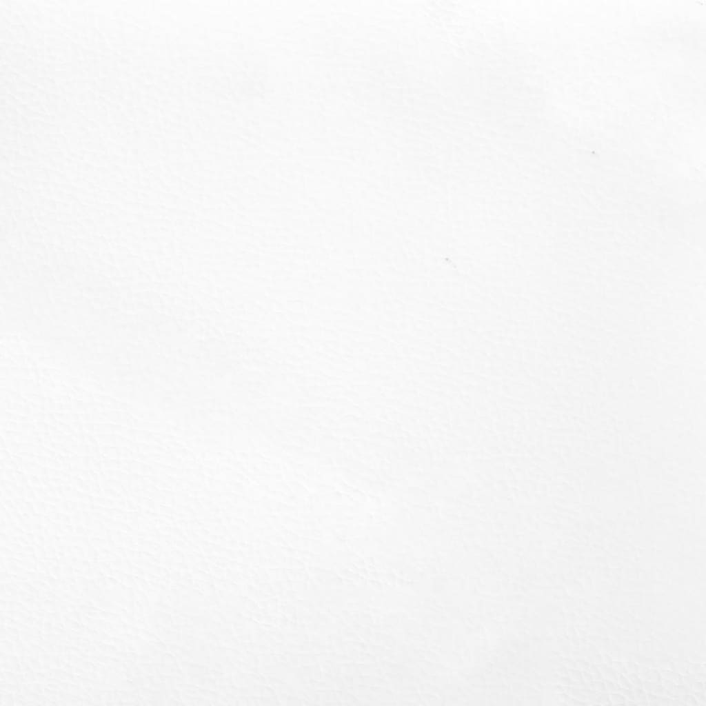 vidaXL Cabecero de cuero sintético blanco 147x16x78/88 cm