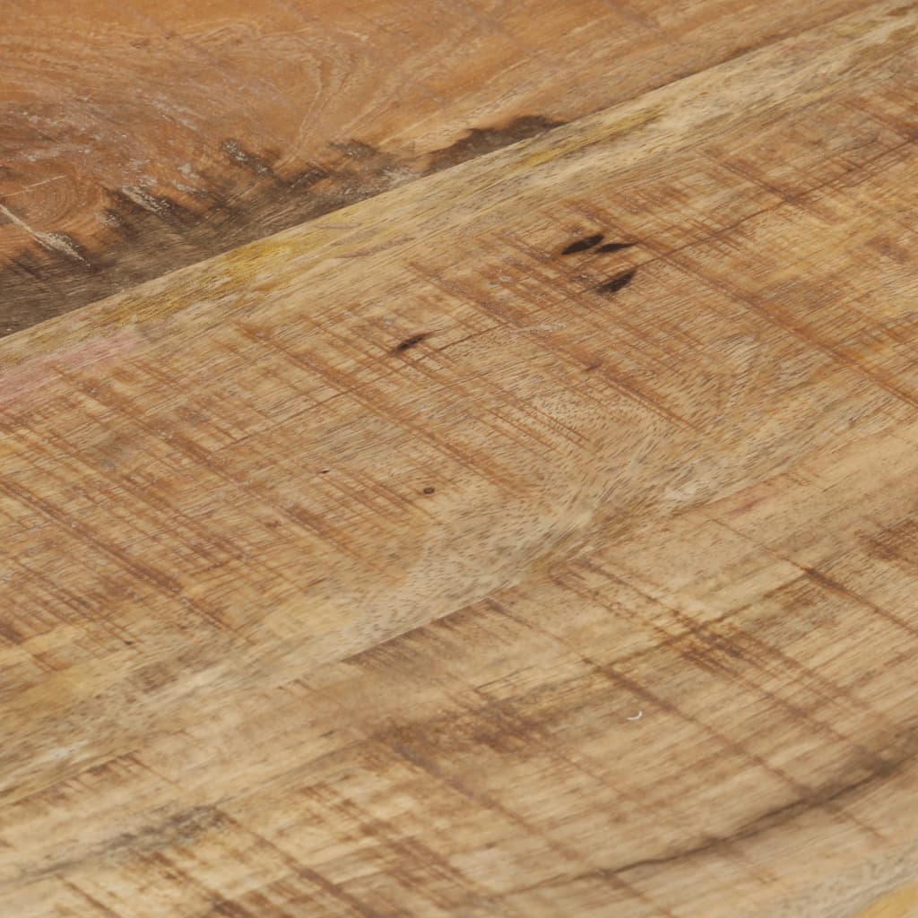 vidaXL Banco de madera de mango rugosa 110 cm