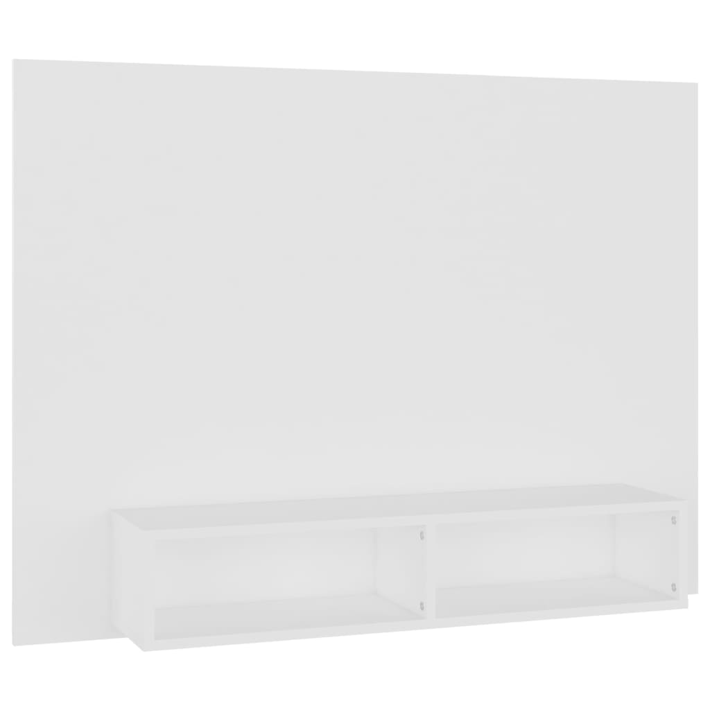 vidaXL Mueble de TV de pared madera contrachapada blanco 120x23,5x90cm